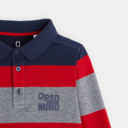 قميص بولو مخطط باللون...